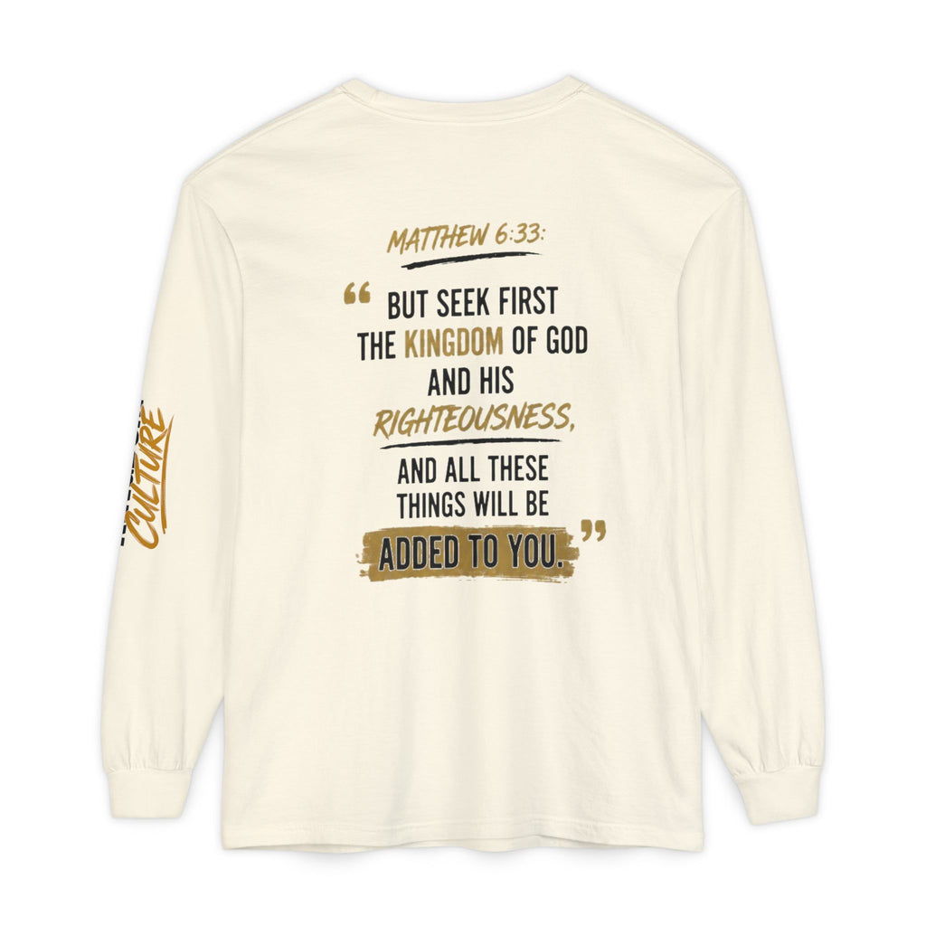 Unisex Garment-dyed Long Sleeve T-Shirt