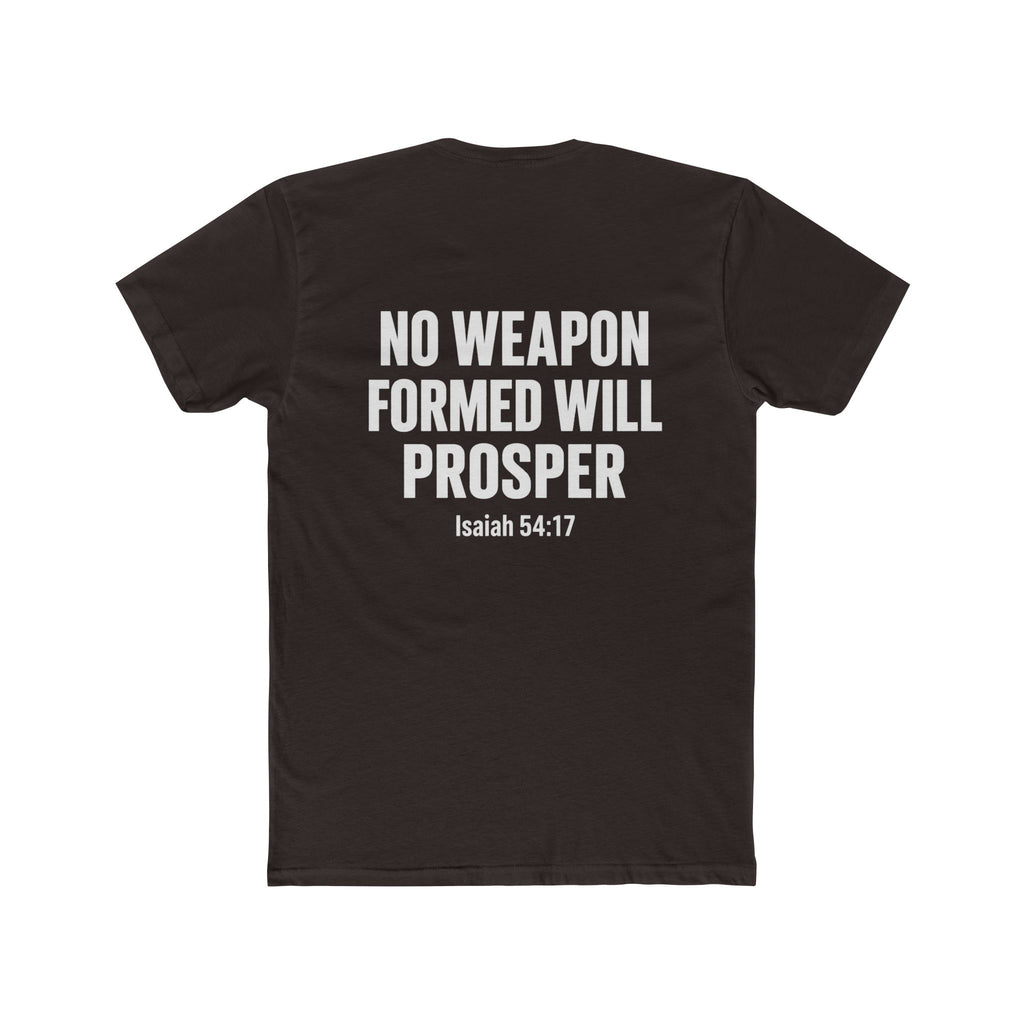 Christian Statement Tee — "I Cancel, I Rebuke, I Denounce, I Reject" / Isaiah 54:17
