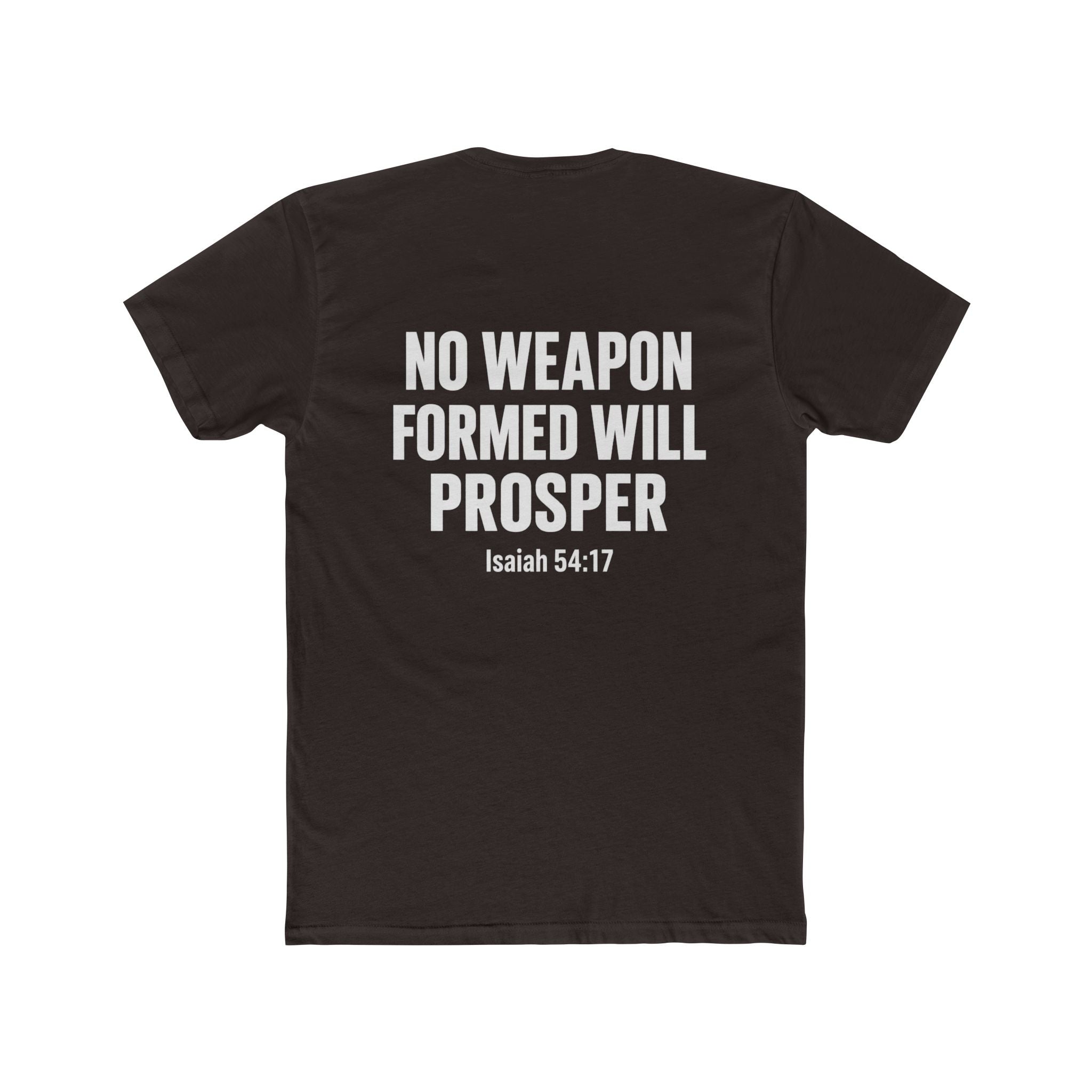 Christian Statement Tee — "I Cancel, I Rebuke, I Denounce, I Reject" / Isaiah 54:17