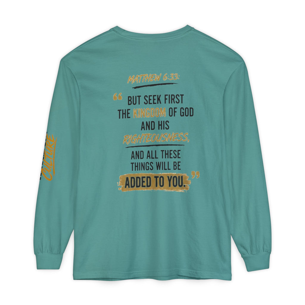 Unisex Garment-dyed Long Sleeve T-Shirt