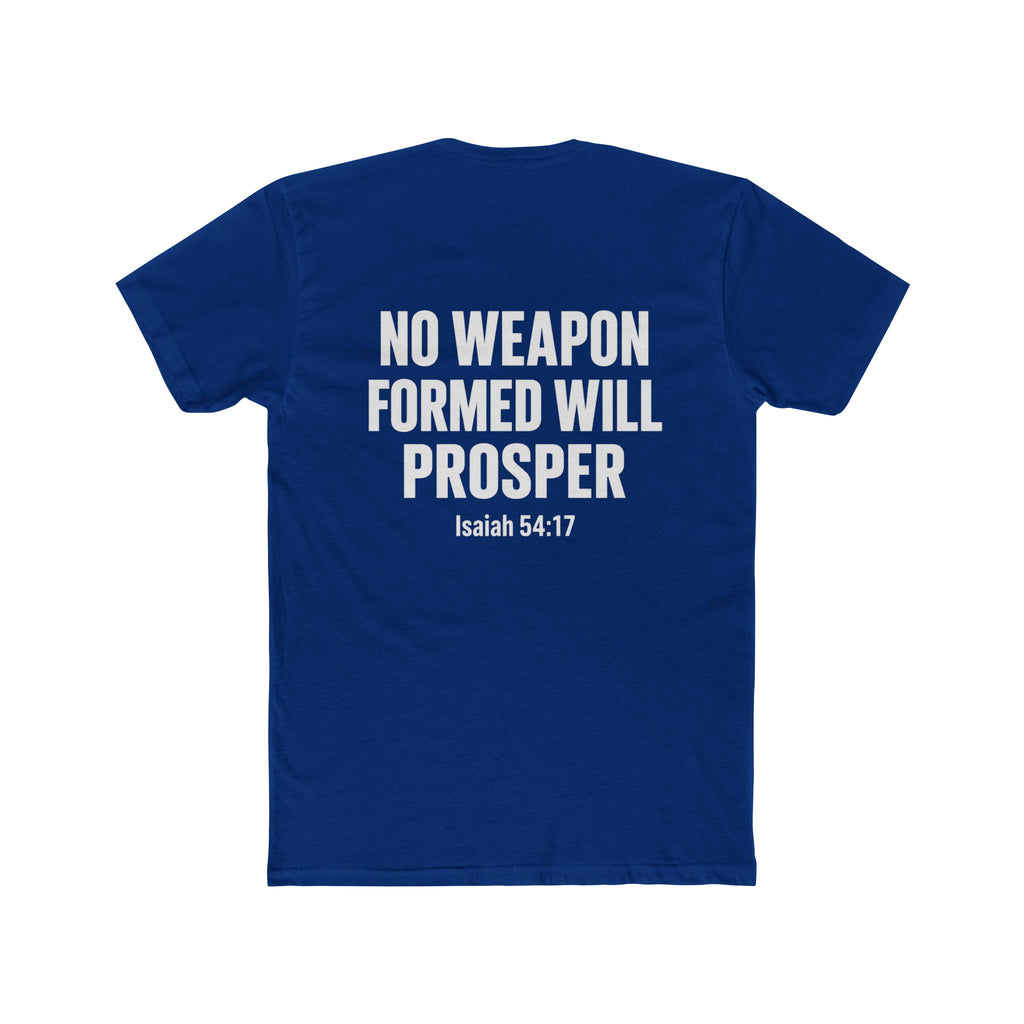 Christian Statement Tee — "I Cancel, I Rebuke, I Denounce, I Reject" / Isaiah 54:17