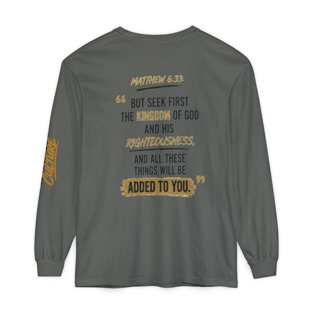 Unisex Garment-dyed Long Sleeve T-Shirt