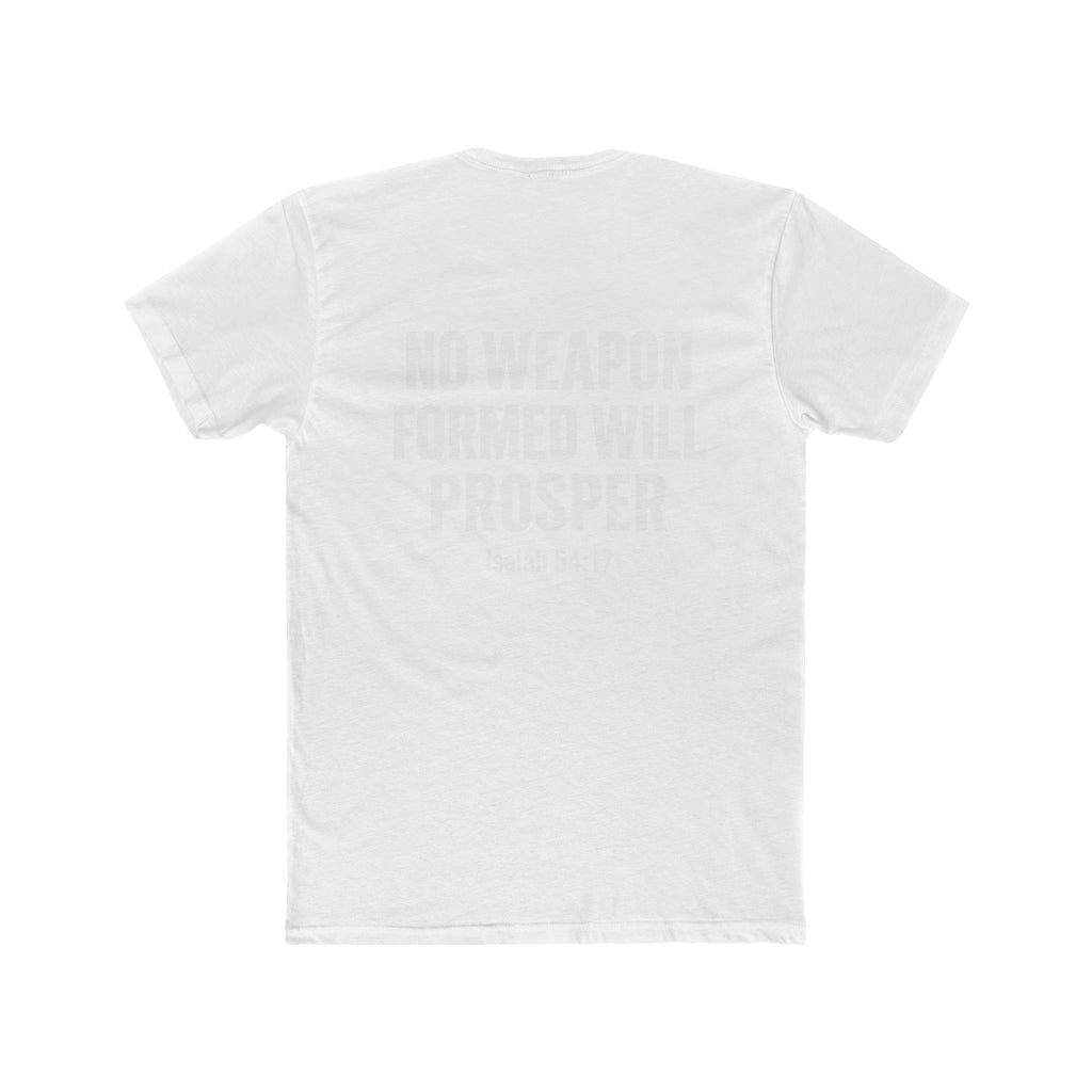Christian Statement Tee — "I Cancel, I Rebuke, I Denounce, I Reject" / Isaiah 54:17