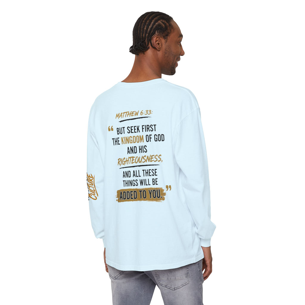 Unisex Garment-dyed Long Sleeve T-Shirt