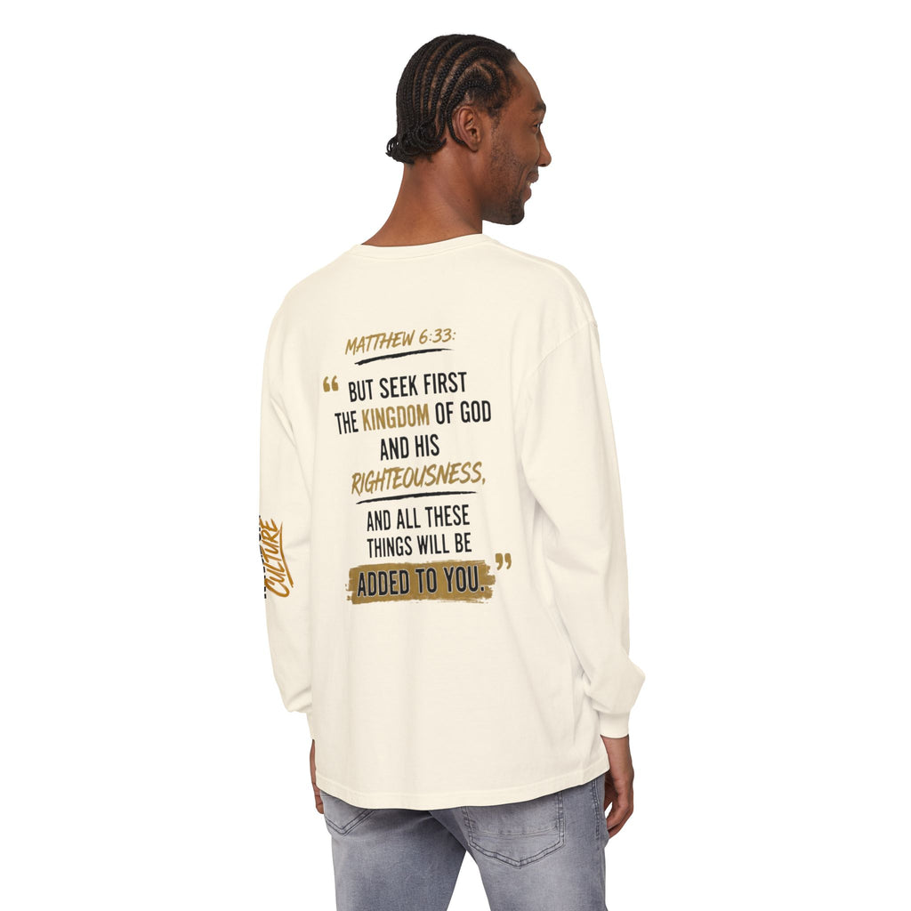 Unisex Garment-dyed Long Sleeve T-Shirt