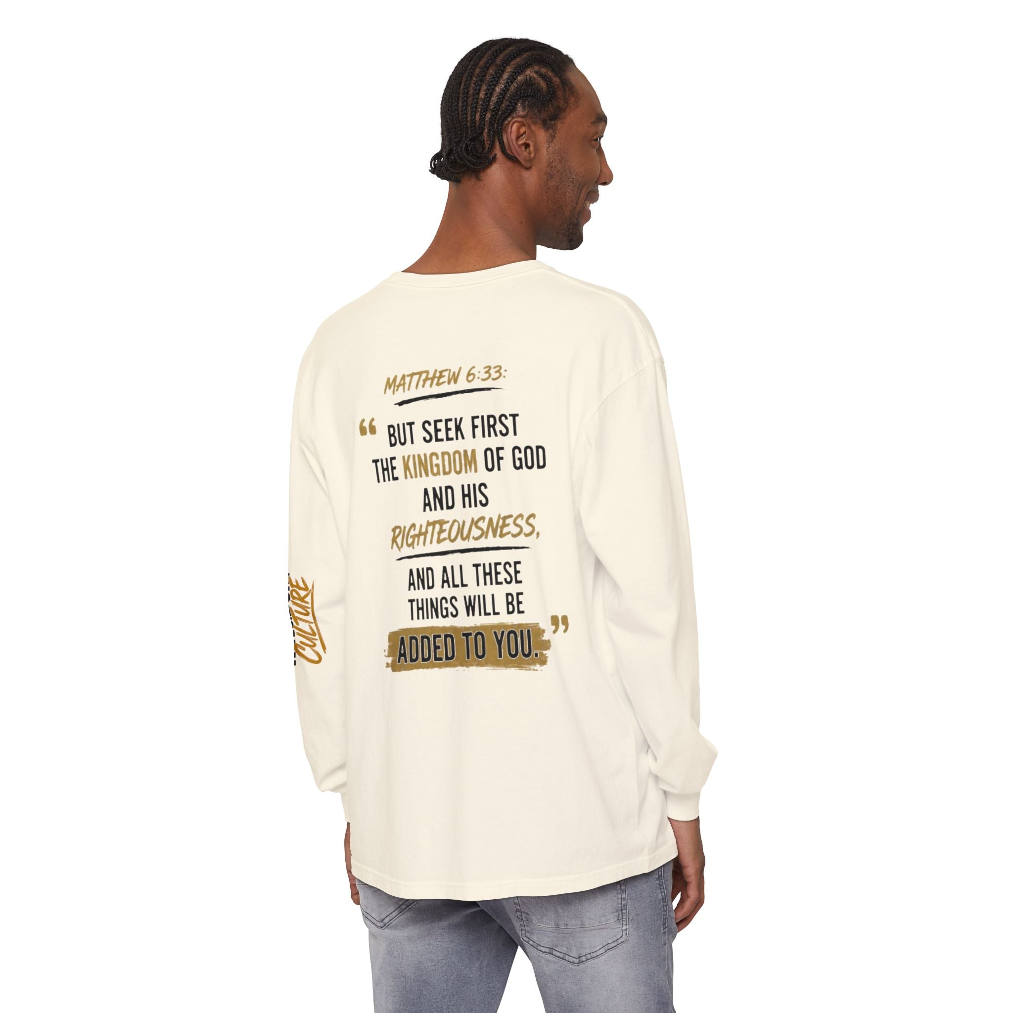 Unisex Garment-dyed Long Sleeve T-Shirt