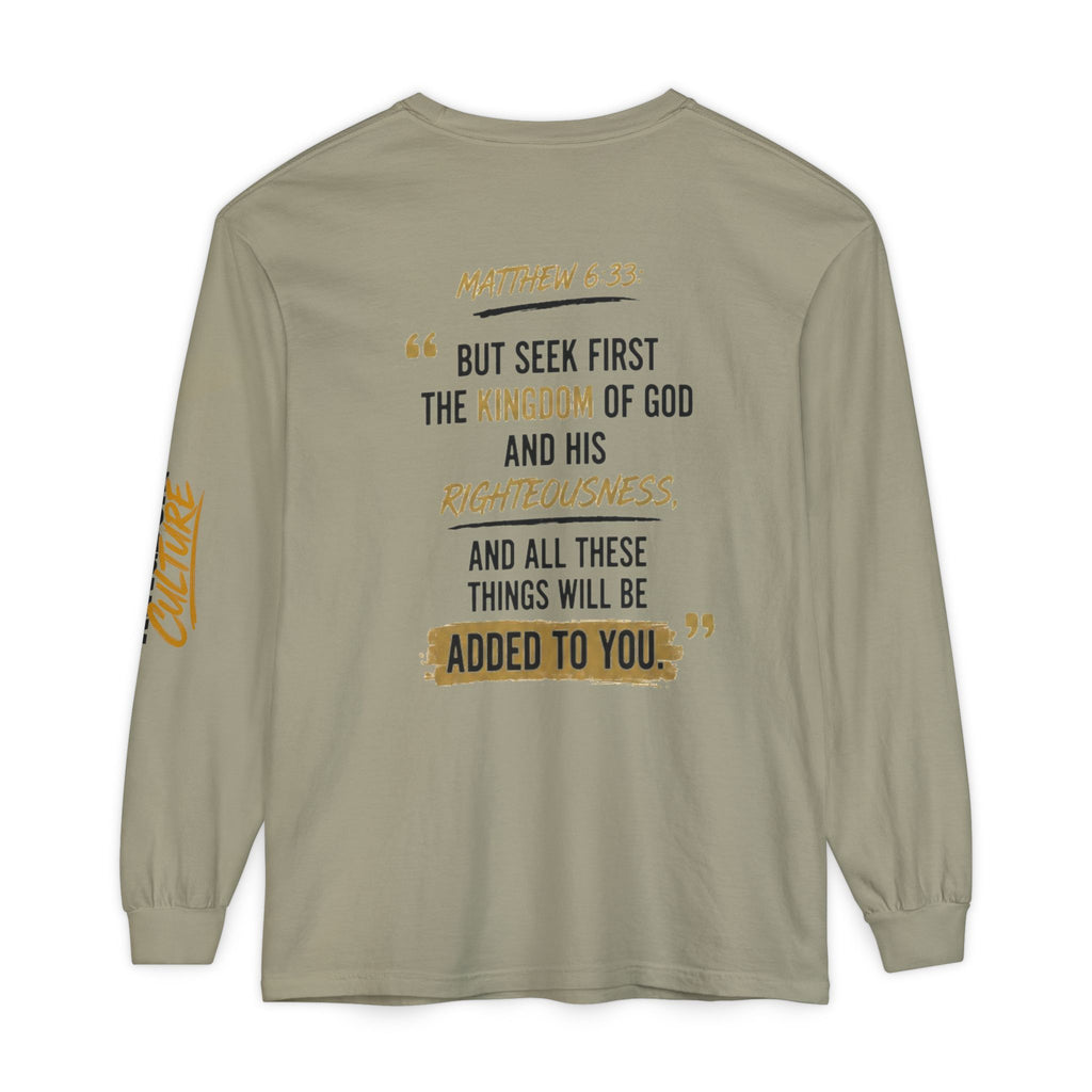 Unisex Garment-dyed Long Sleeve T-Shirt