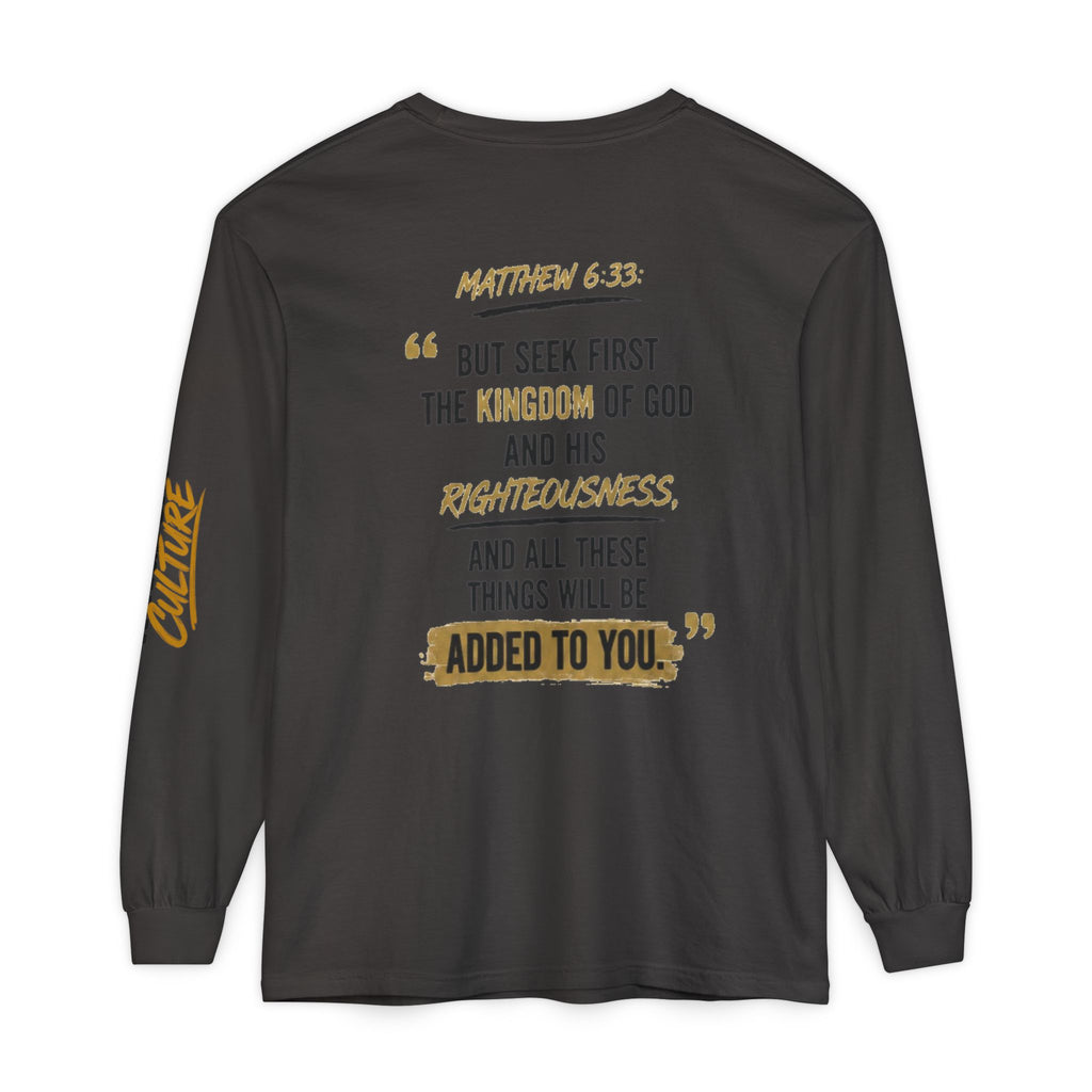 Unisex Garment-dyed Long Sleeve T-Shirt