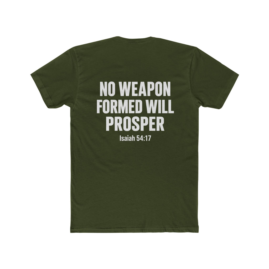 Christian Statement Tee — "I Cancel, I Rebuke, I Denounce, I Reject" / Isaiah 54:17