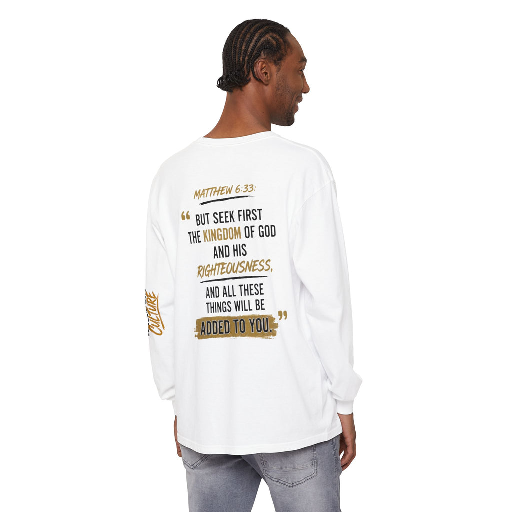 Unisex Garment-dyed Long Sleeve T-Shirt