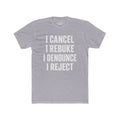Christian Statement Tee — "I Cancel, I Rebuke, I Denounce, I Reject" / Isaiah 54:17