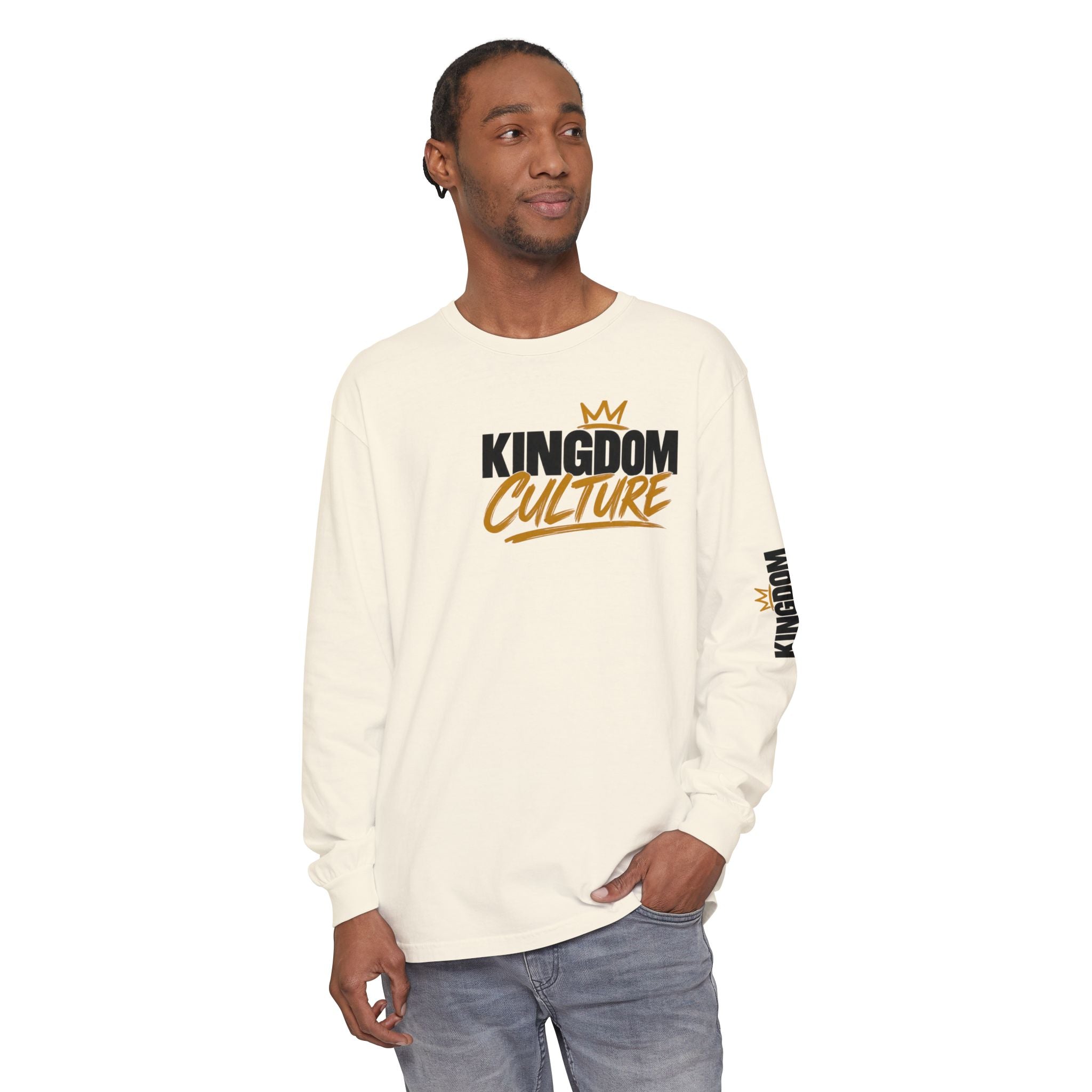 Unisex Garment-dyed Long Sleeve T-Shirt