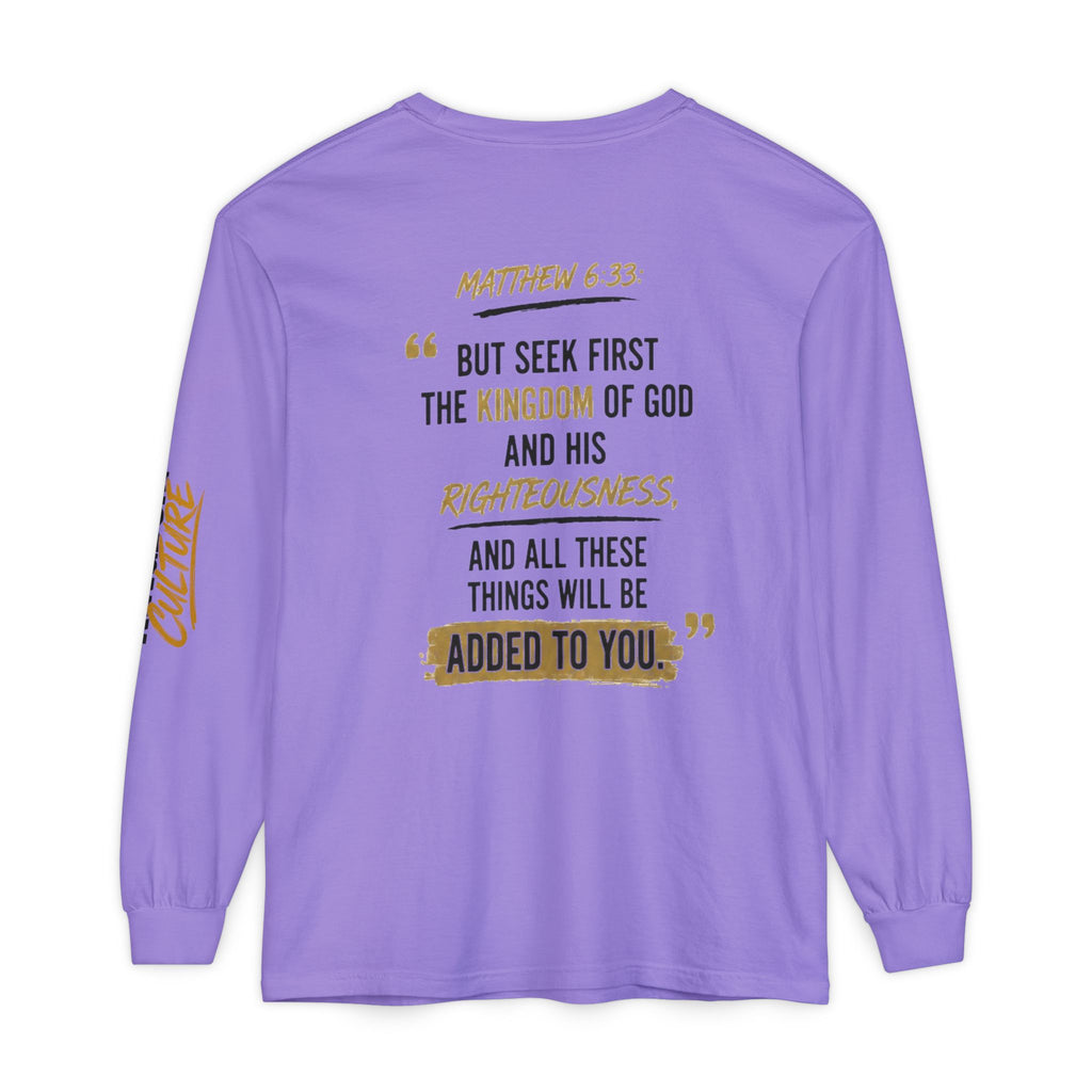 Unisex Garment-dyed Long Sleeve T-Shirt