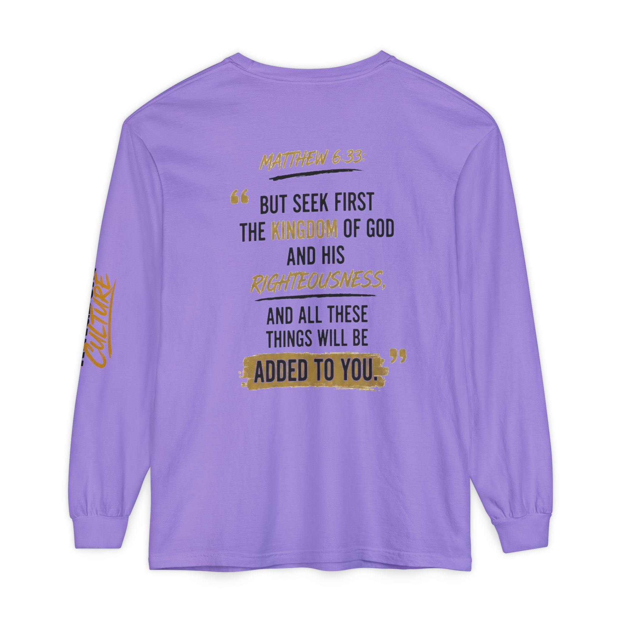 Unisex Garment-dyed Long Sleeve T-Shirt