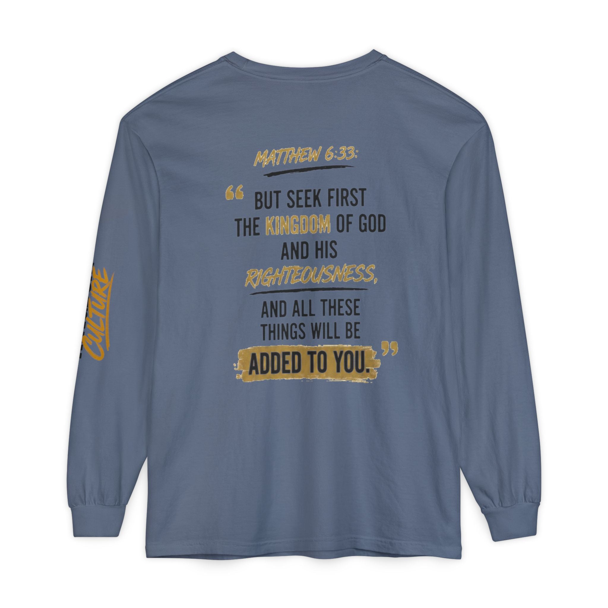 Unisex Garment-dyed Long Sleeve T-Shirt