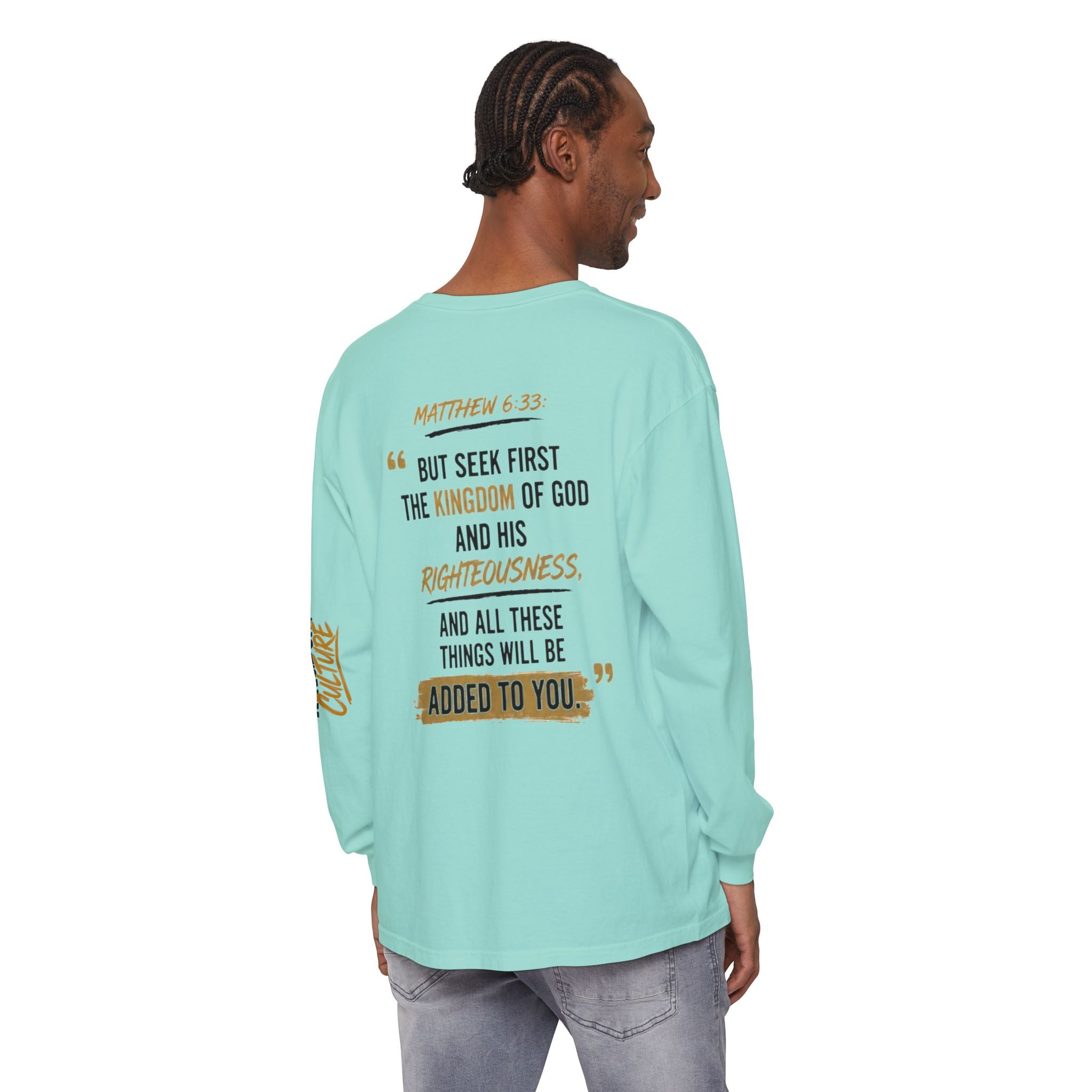 Unisex Garment-dyed Long Sleeve T-Shirt