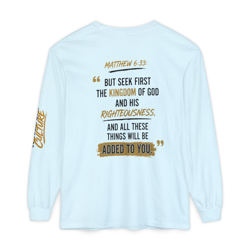 Unisex Garment-dyed Long Sleeve T-Shirt