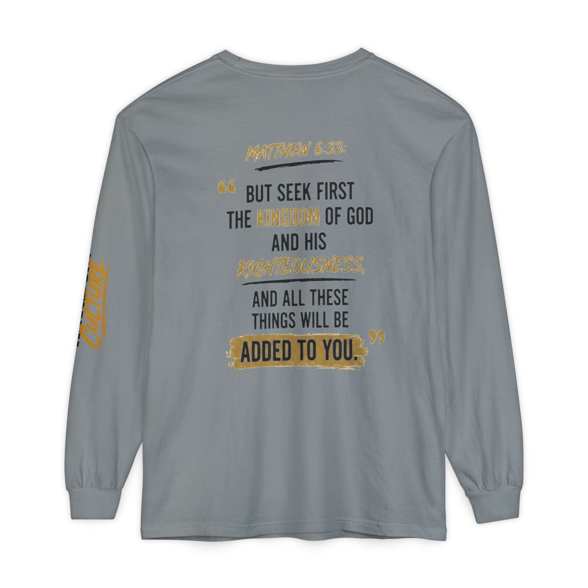 Unisex Garment-dyed Long Sleeve T-Shirt