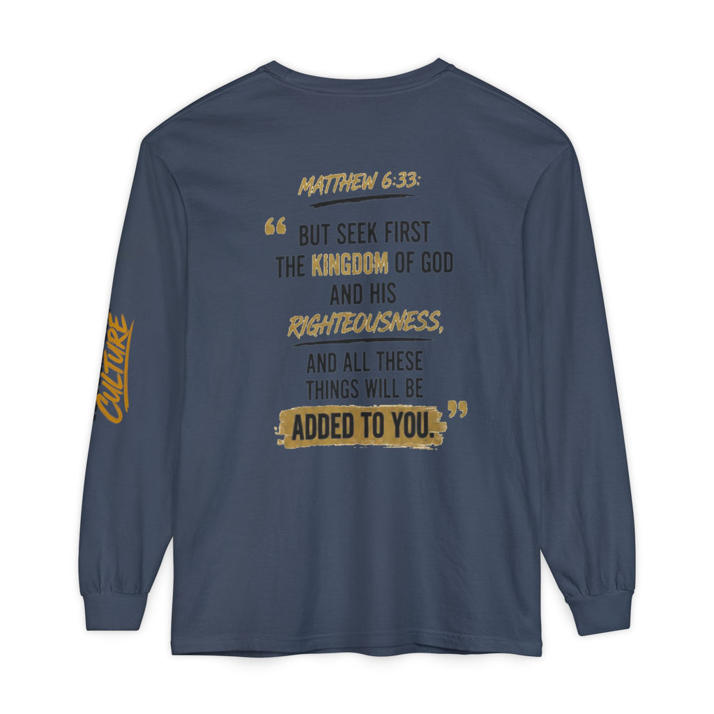 Unisex Garment-dyed Long Sleeve T-Shirt