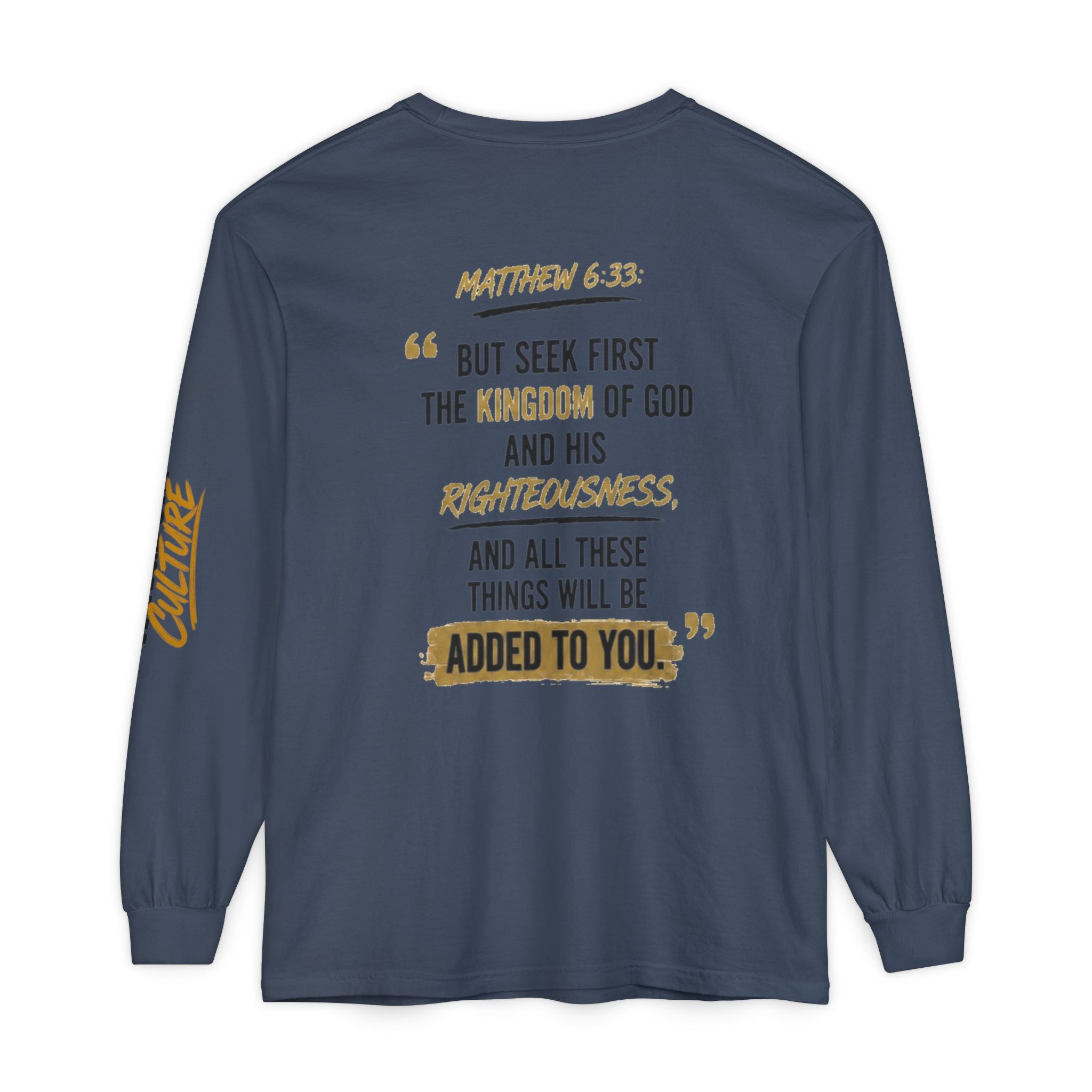 Unisex Garment-dyed Long Sleeve T-Shirt