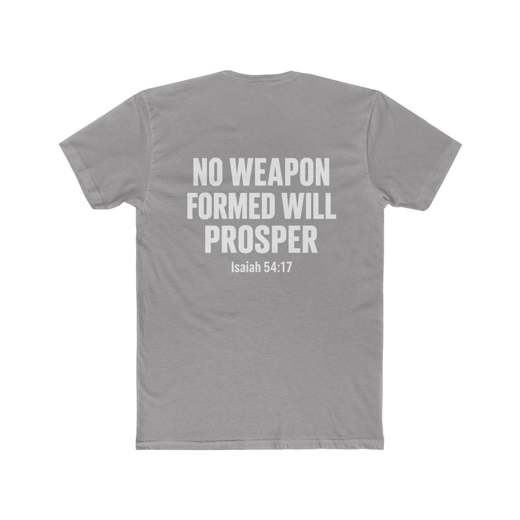 Christian Statement Tee — "I Cancel, I Rebuke, I Denounce, I Reject" / Isaiah 54:17