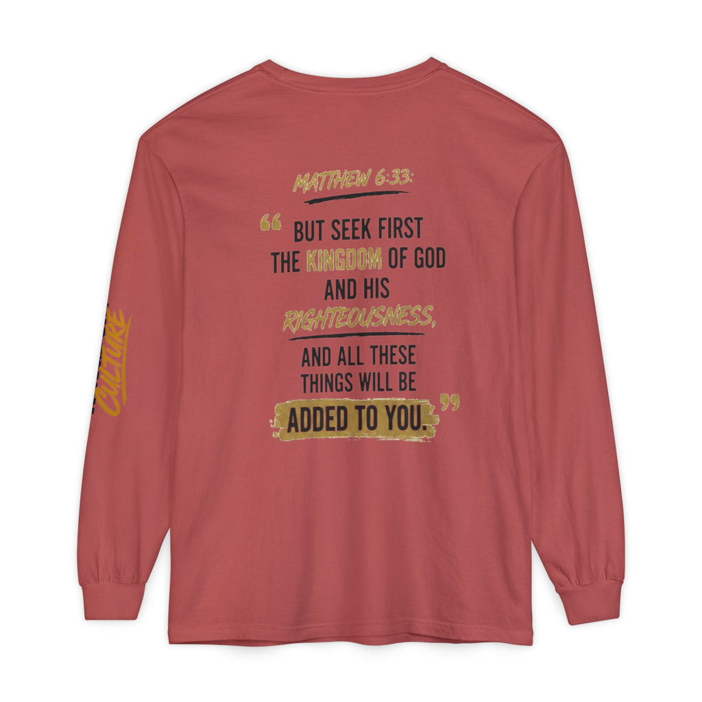 Unisex Garment-dyed Long Sleeve T-Shirt