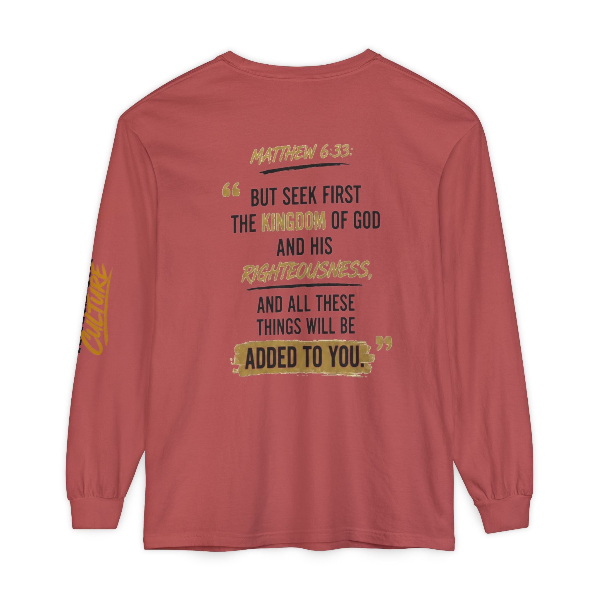Unisex Garment-dyed Long Sleeve T-Shirt