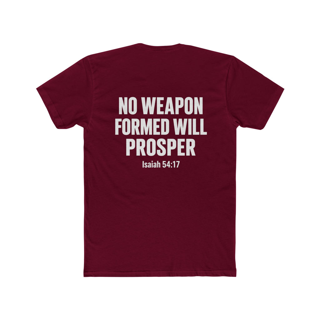 Christian Statement Tee — "I Cancel, I Rebuke, I Denounce, I Reject" / Isaiah 54:17
