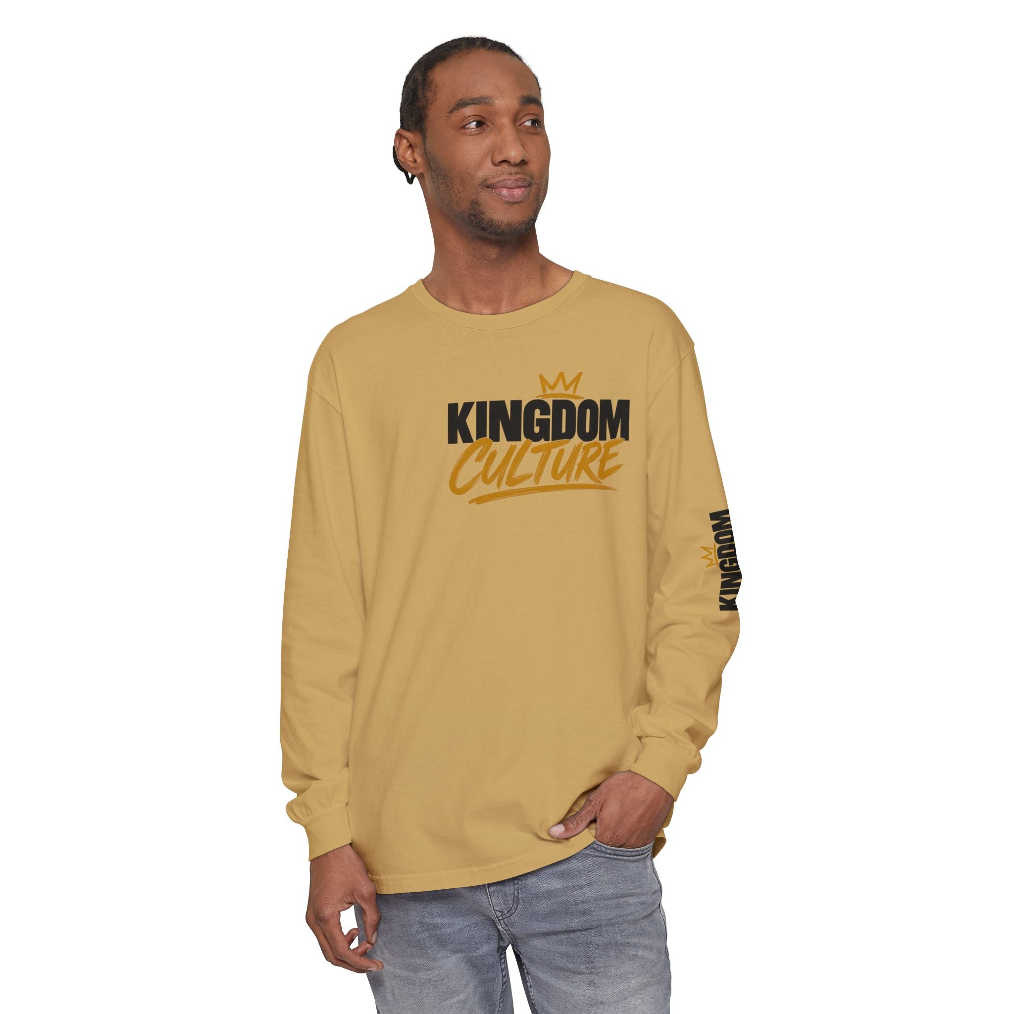Unisex Garment-dyed Long Sleeve T-Shirt