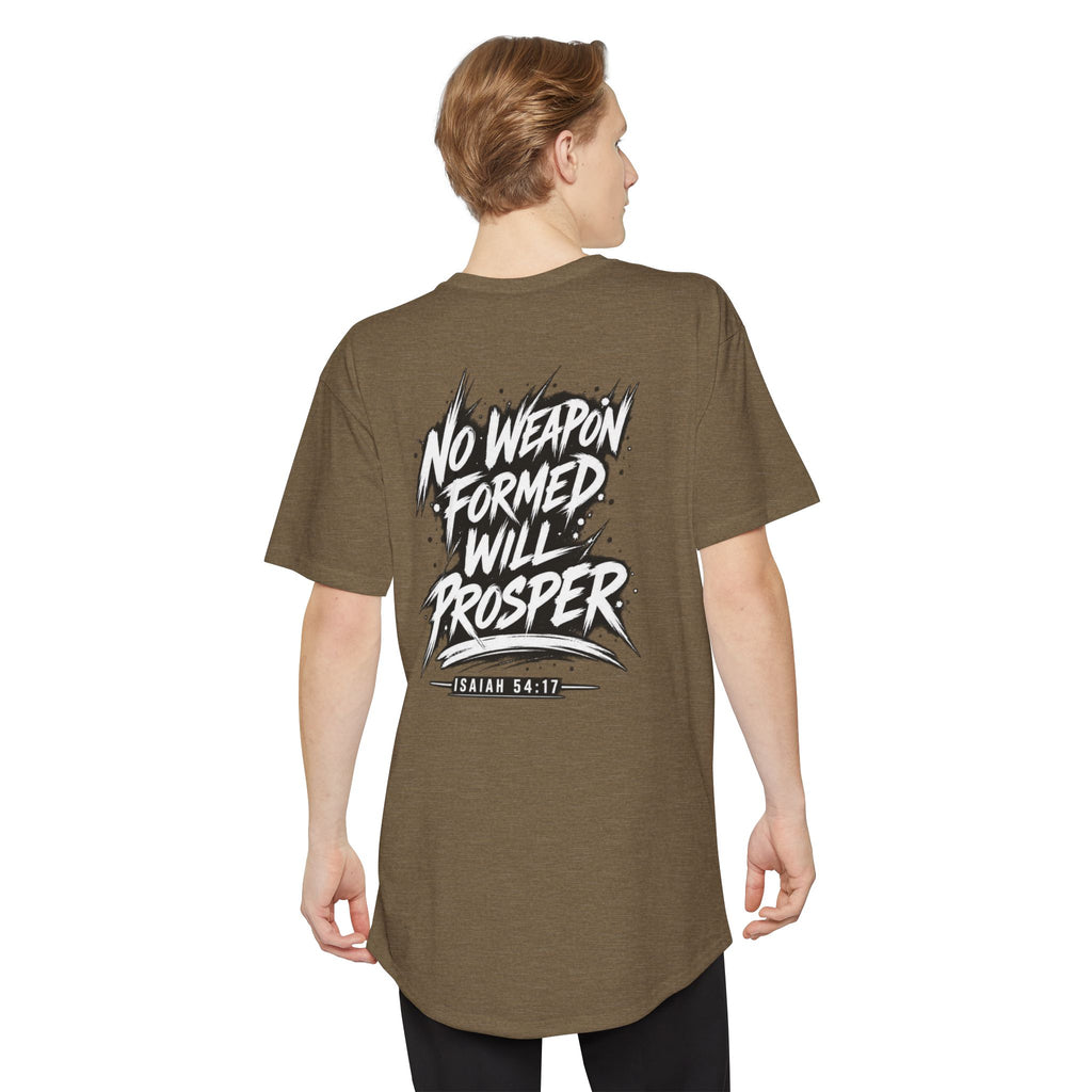 I Cancel I Rebuke I Denounce I Reject — Long Body Tee (No Weapon Formed Will Prosper, Isaiah 54:17)