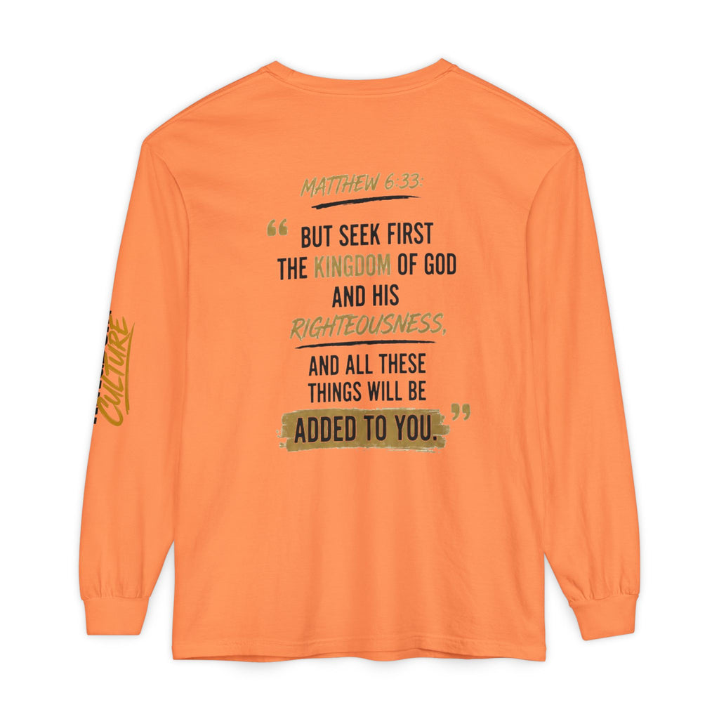 Unisex Garment-dyed Long Sleeve T-Shirt