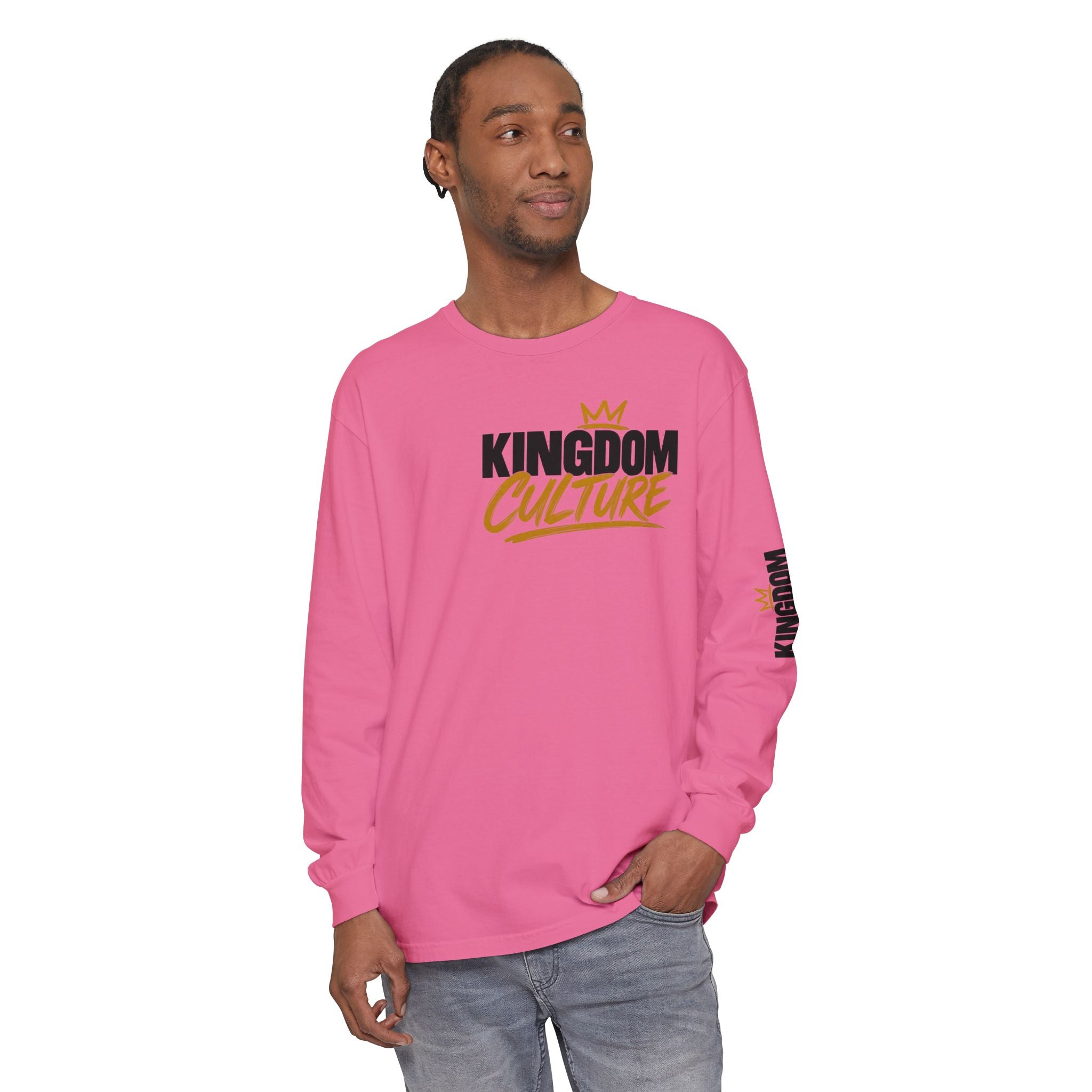 Unisex Garment-dyed Long Sleeve T-Shirt