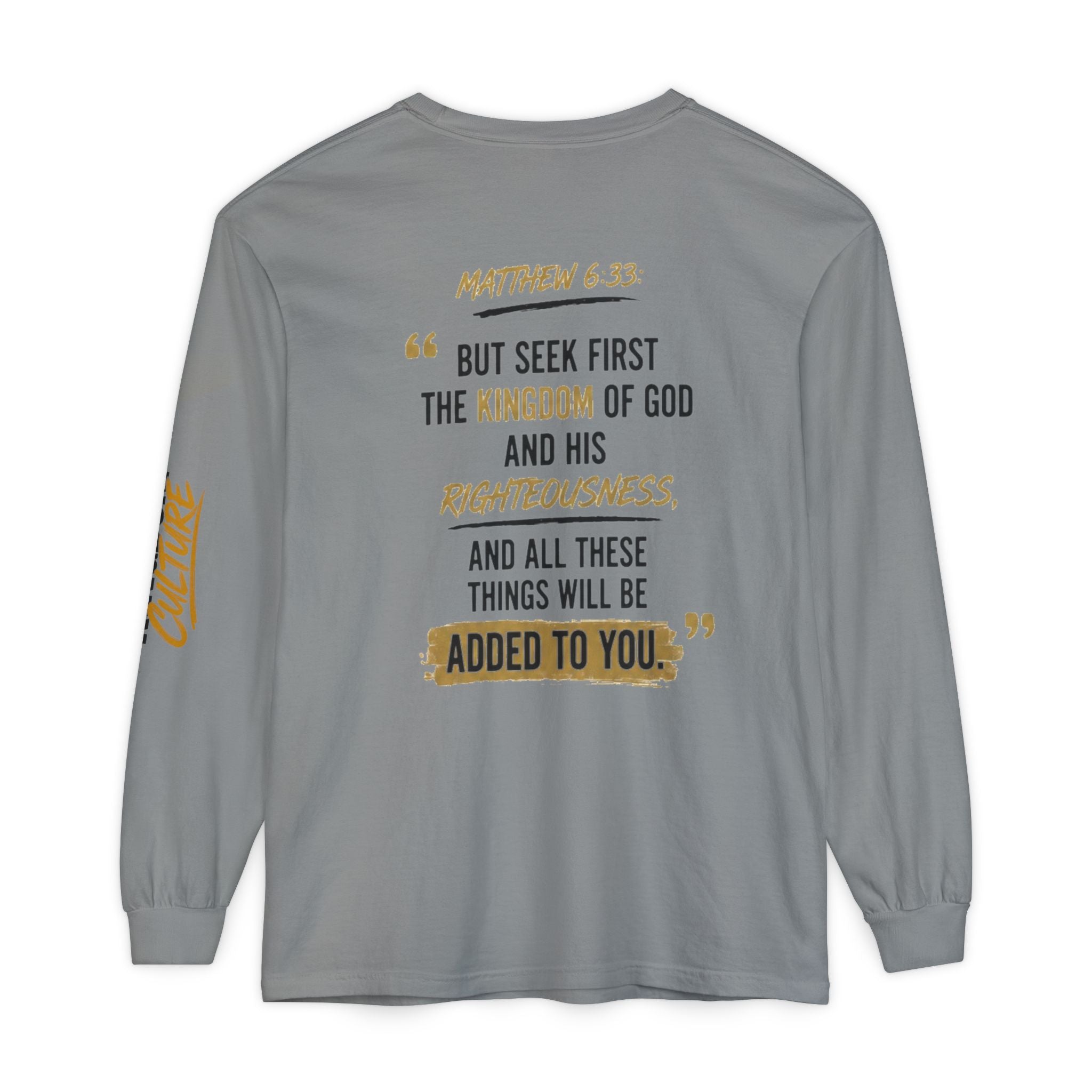 Unisex Garment-dyed Long Sleeve T-Shirt