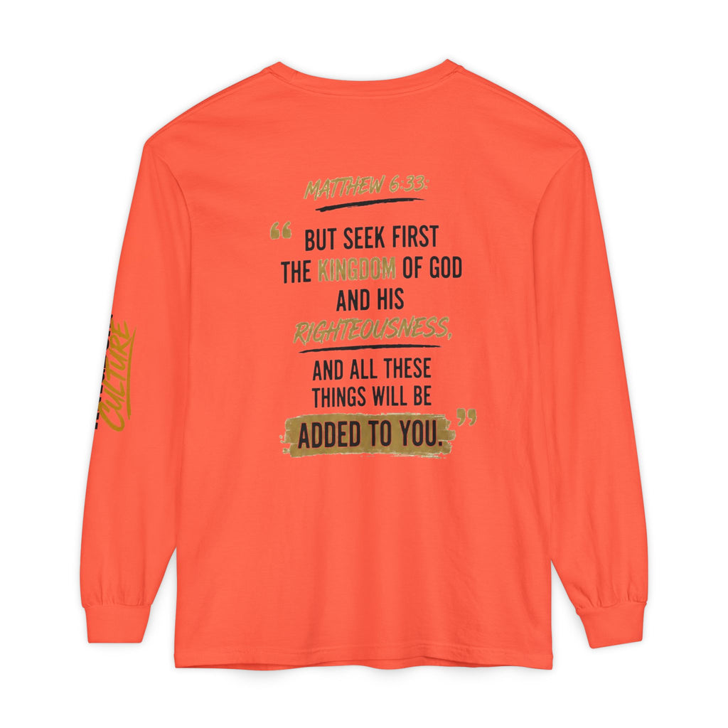 Unisex Garment-dyed Long Sleeve T-Shirt