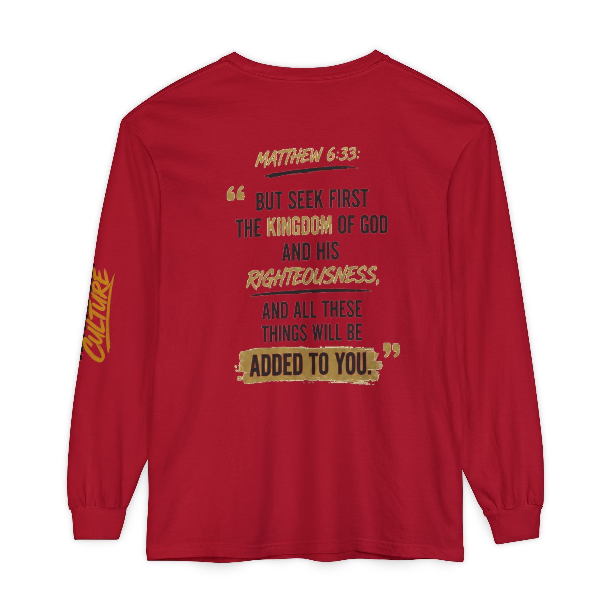 Unisex Garment-dyed Long Sleeve T-Shirt