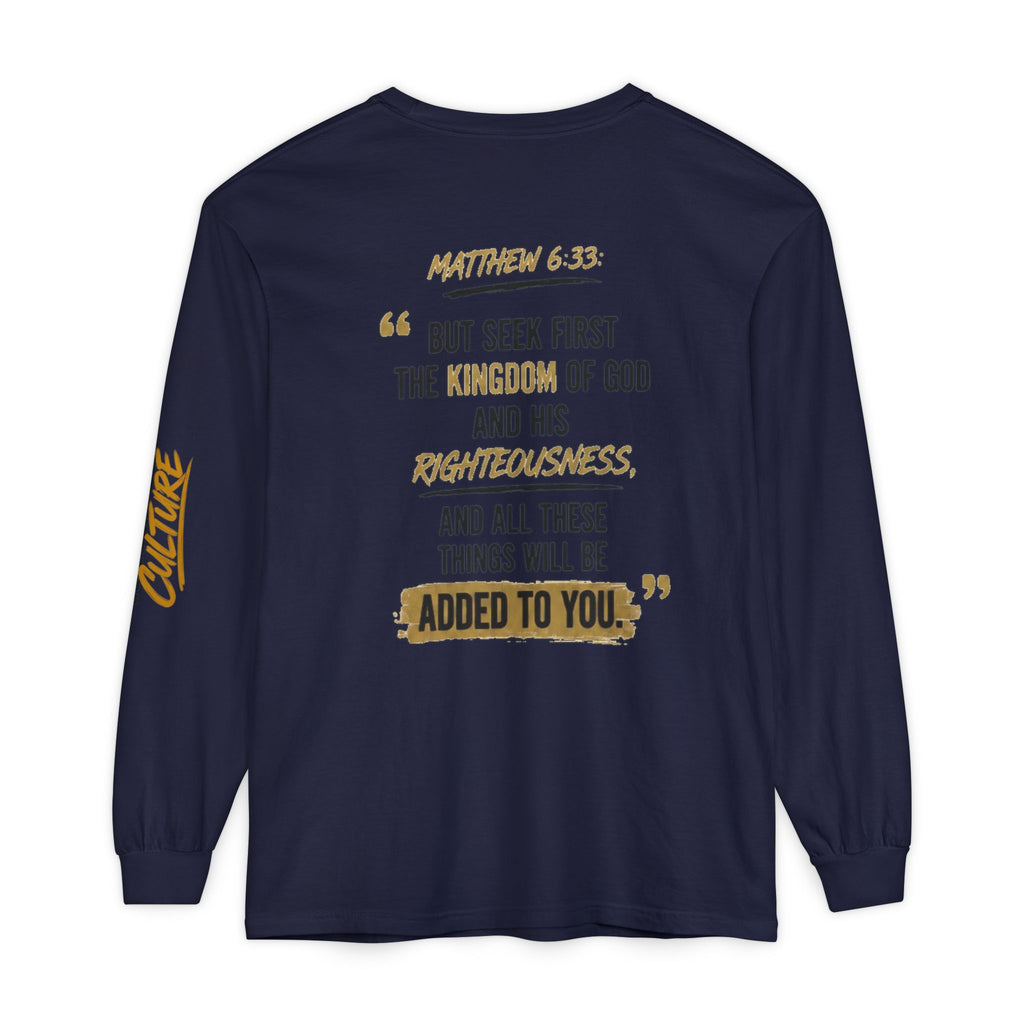 Unisex Garment-dyed Long Sleeve T-Shirt