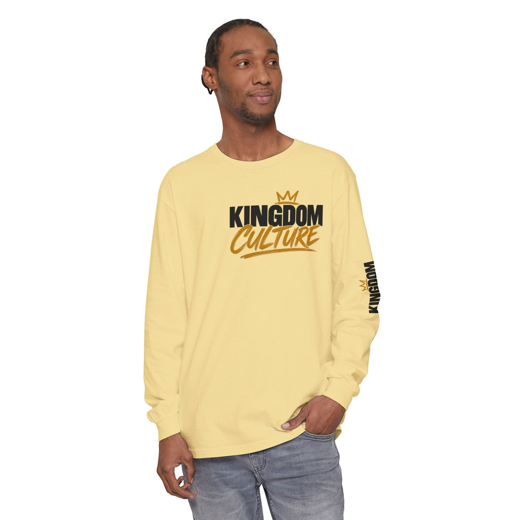 Unisex Garment-dyed Long Sleeve T-Shirt