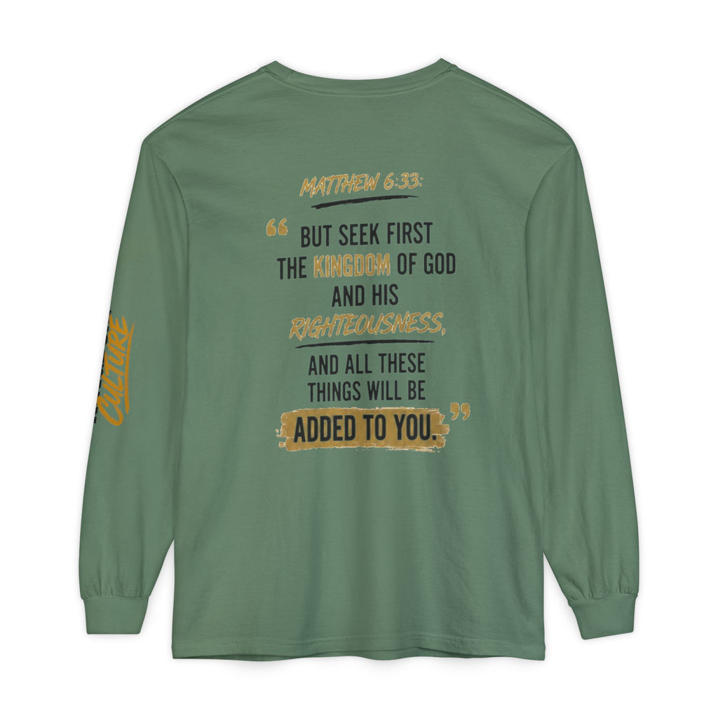 Unisex Garment-dyed Long Sleeve T-Shirt
