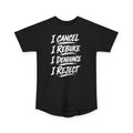 I Cancel I Rebuke I Denounce I Reject — Long Body Tee (No Weapon Formed Will Prosper, Isaiah 54:17)