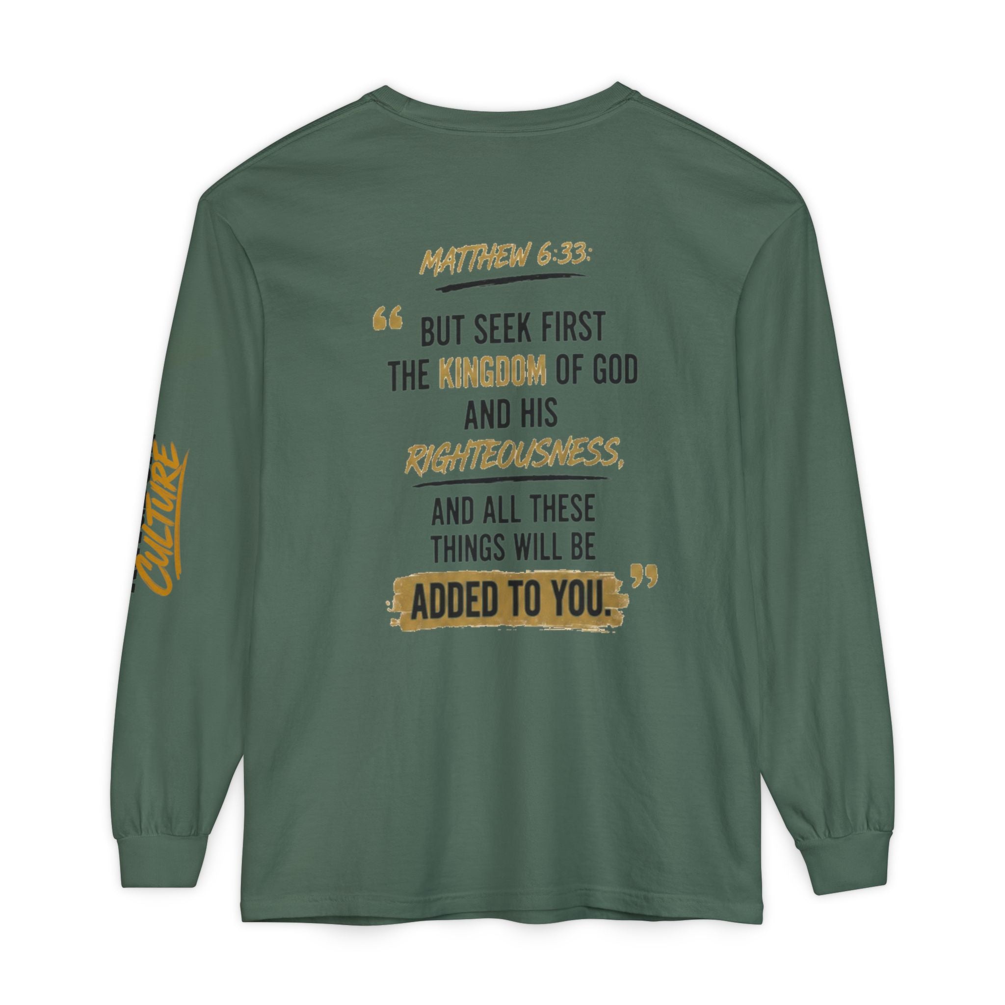 Unisex Garment-dyed Long Sleeve T-Shirt