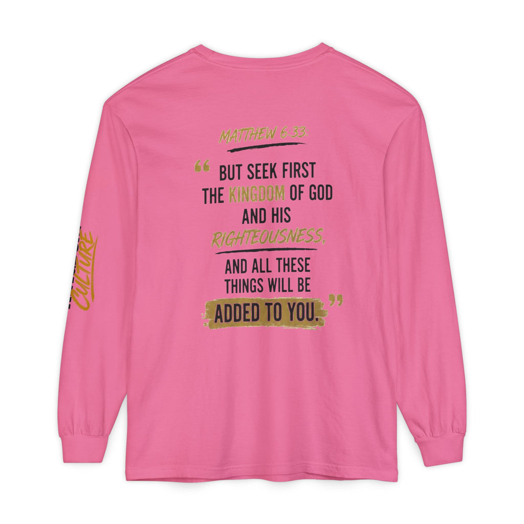 Unisex Garment-dyed Long Sleeve T-Shirt