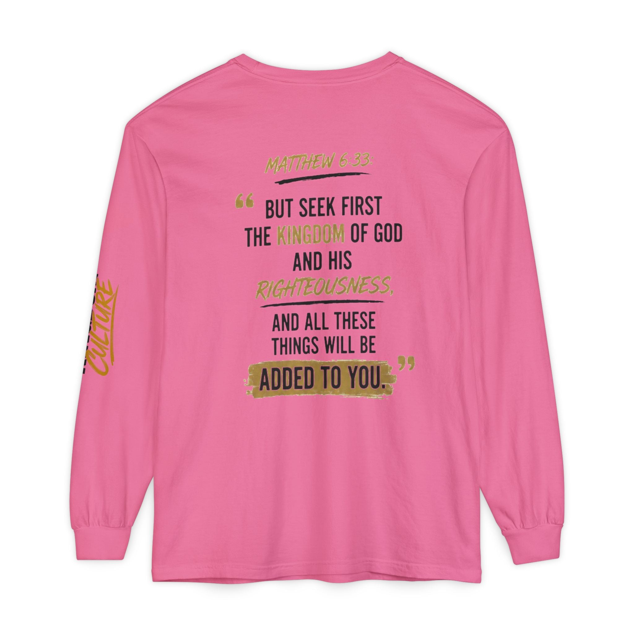 Unisex Garment-dyed Long Sleeve T-Shirt