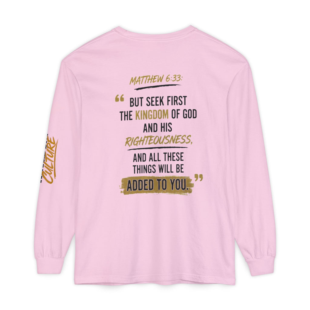 Unisex Garment-dyed Long Sleeve T-Shirt