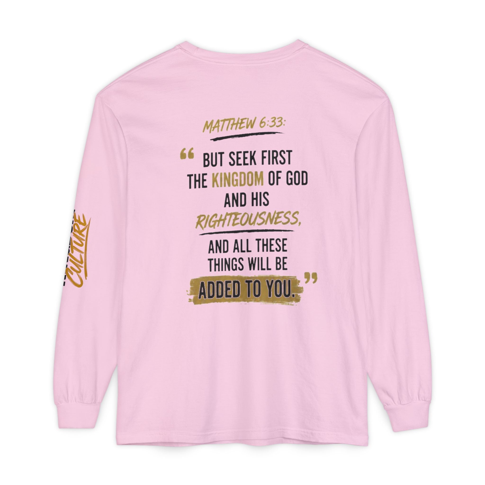 Unisex Garment-dyed Long Sleeve T-Shirt