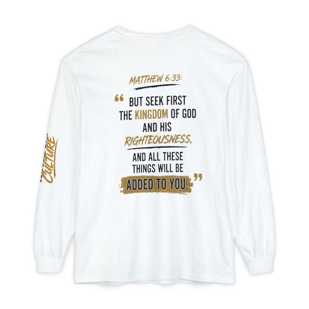 Unisex Garment-dyed Long Sleeve T-Shirt