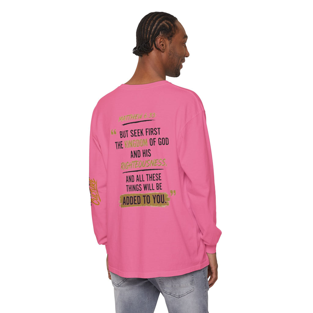 Unisex Garment-dyed Long Sleeve T-Shirt
