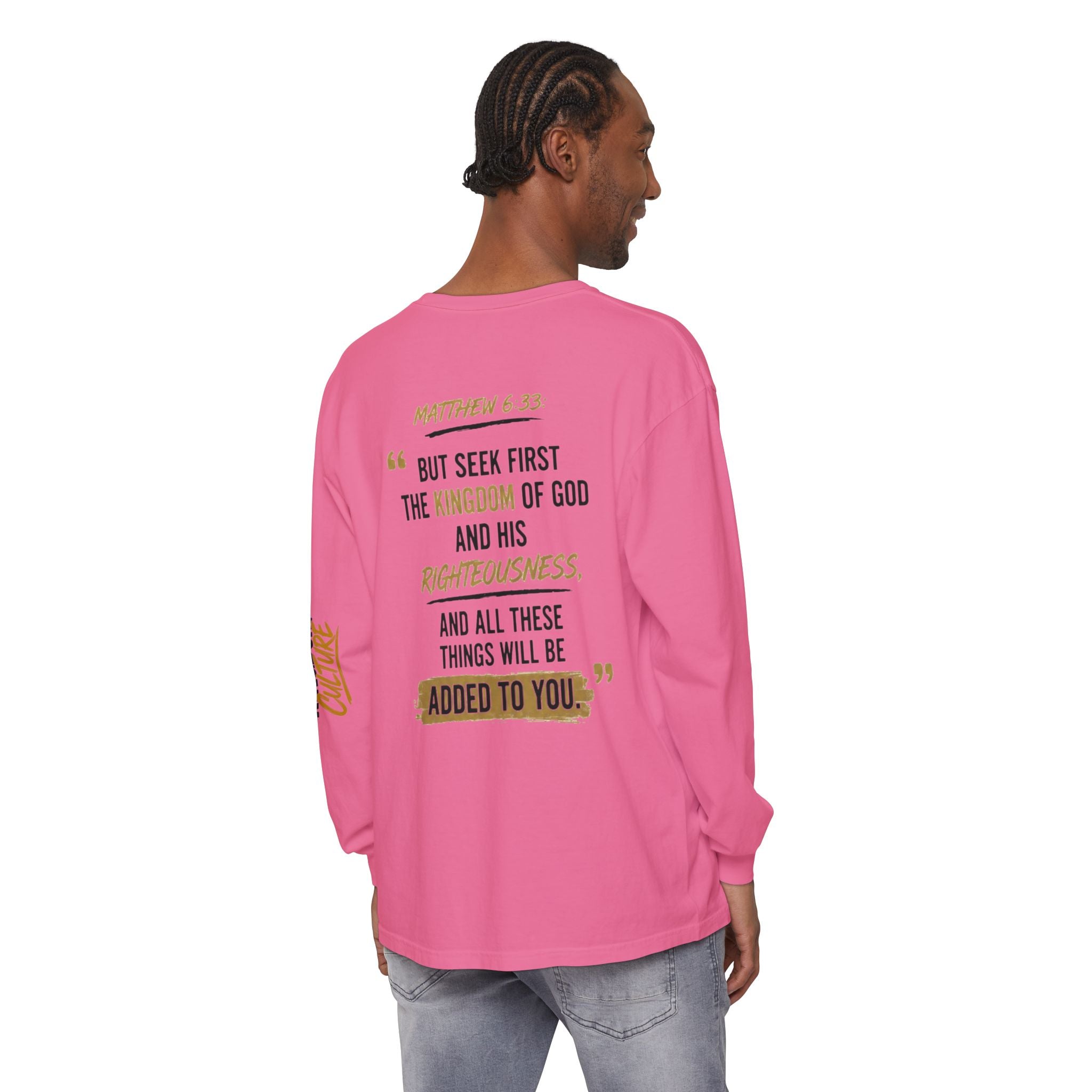 Unisex Garment-dyed Long Sleeve T-Shirt