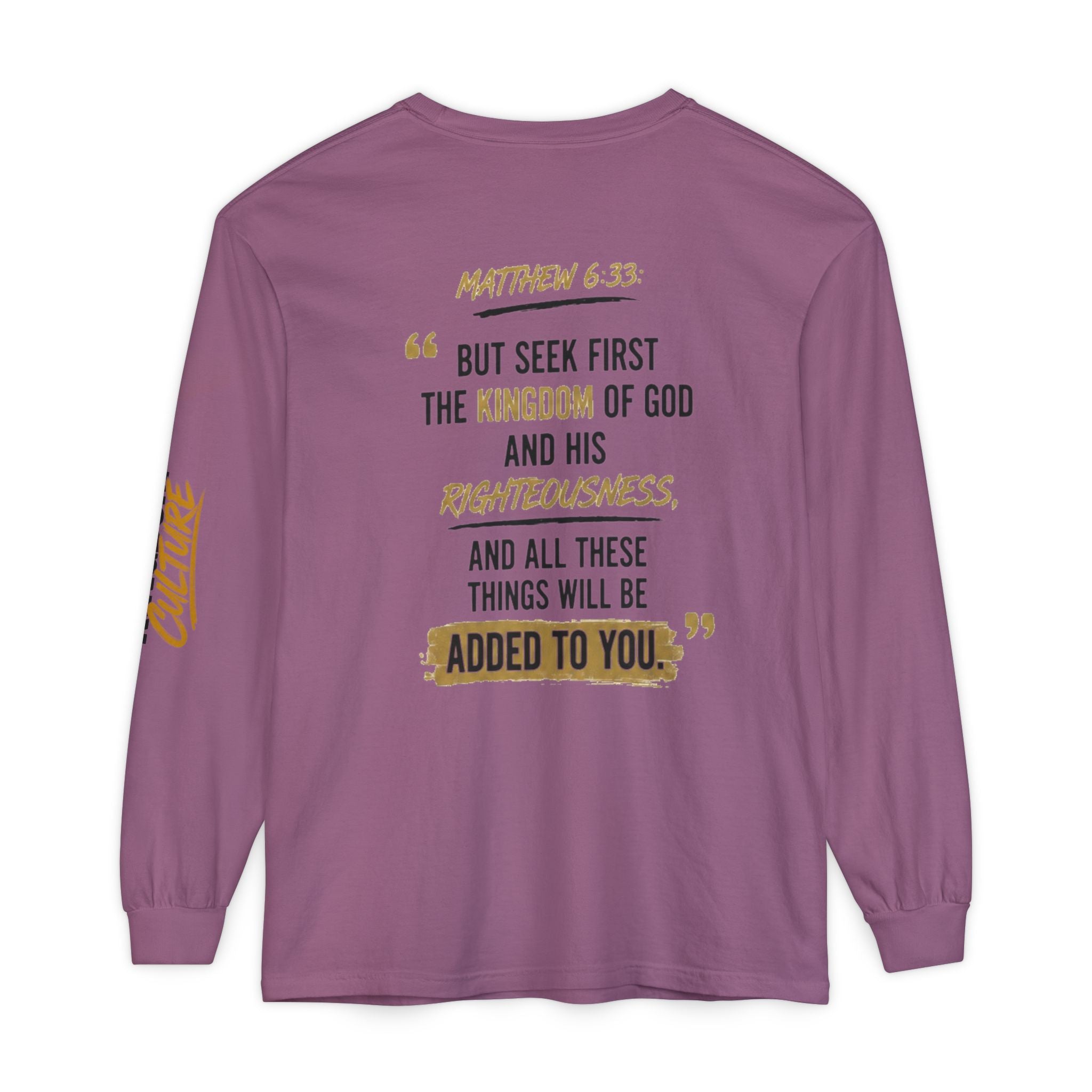 Unisex Garment-dyed Long Sleeve T-Shirt