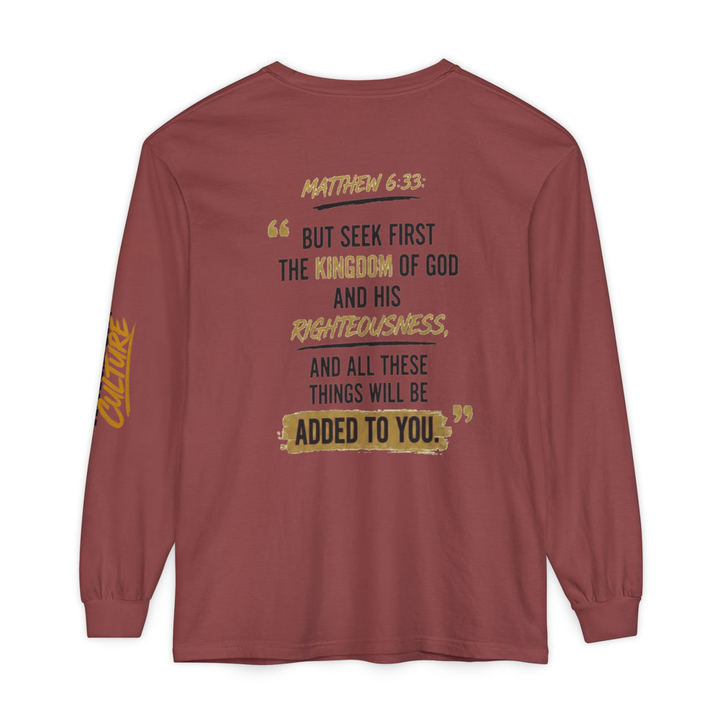 Unisex Garment-dyed Long Sleeve T-Shirt