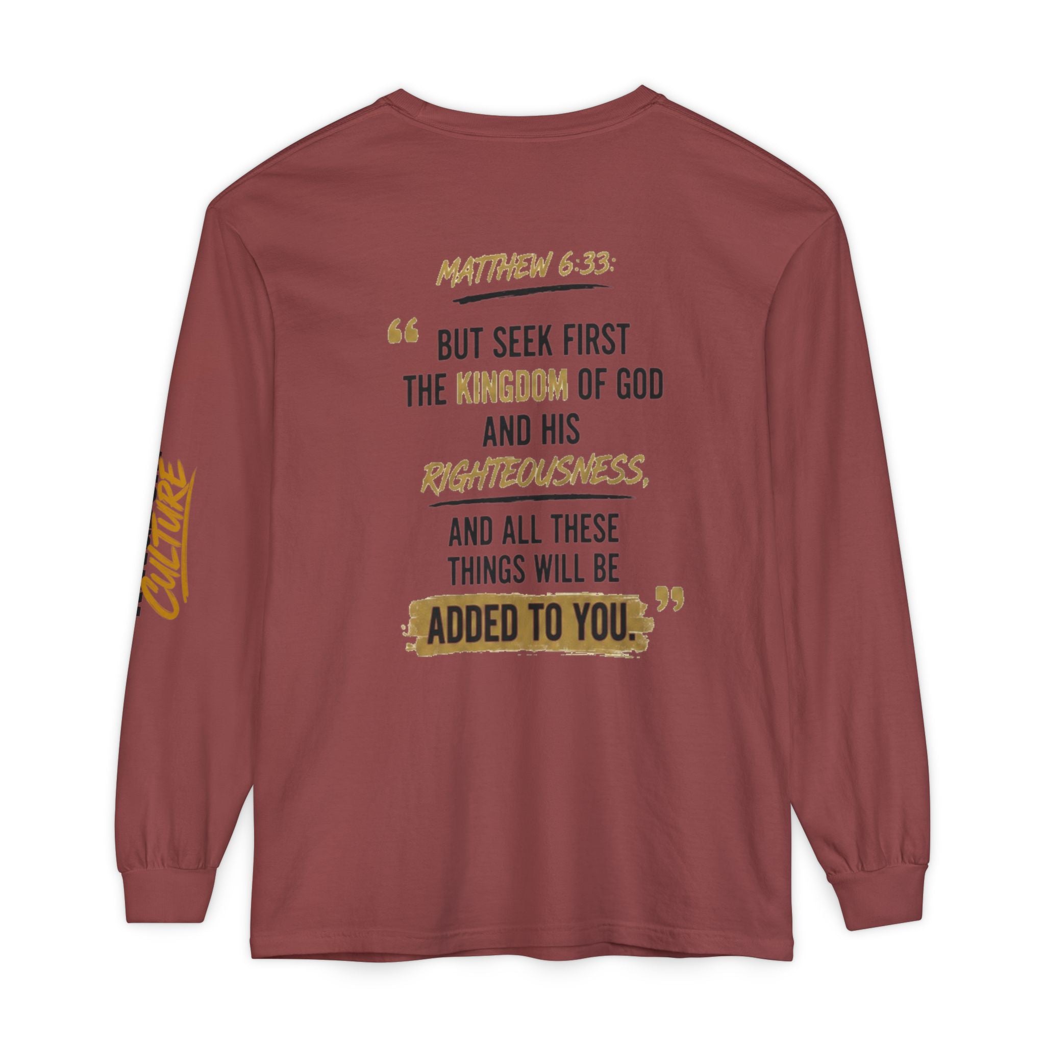Unisex Garment-dyed Long Sleeve T-Shirt